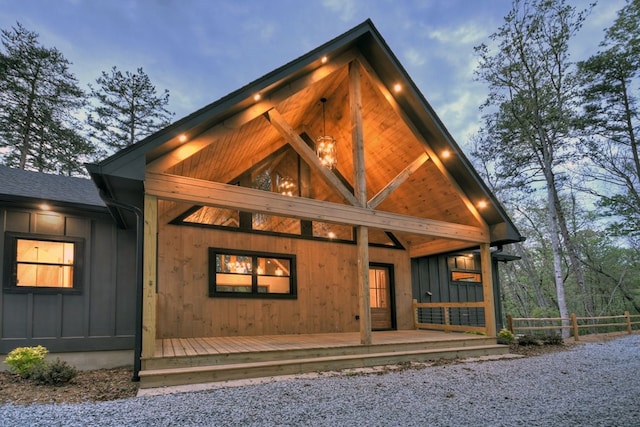 84 Grant Ln, Mineral Bluff, GA 30559 - view of rear view of house