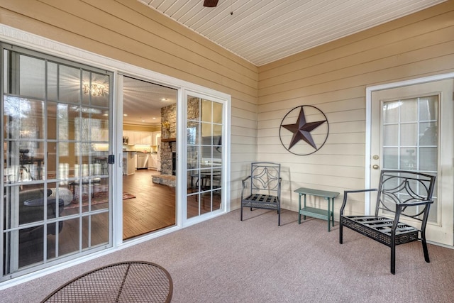 view of sunroom / solarium