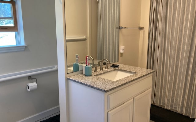 bathroom featuring vanity