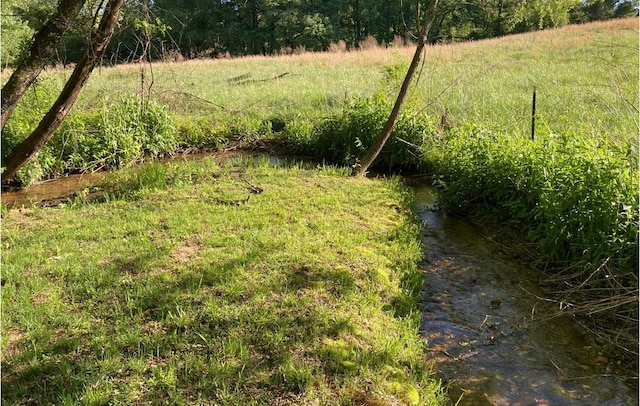 view of yard featuring a water view