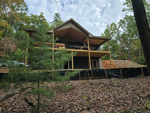 view of rear view of property