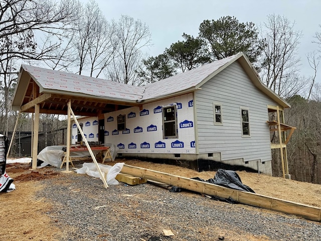 view of side of property