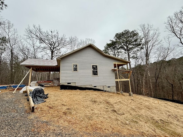 view of side of property