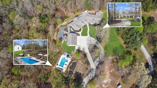 270 Milford Trl, Talking Rock, GA 30175 - drone / aerial view featuring a residential view