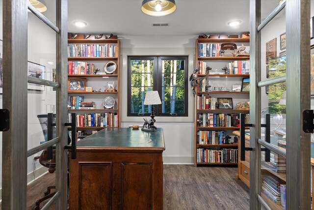 1667 S Old Federal Rd, Chatsworth, GA 30705 - home office featuring dark wood-style flooring