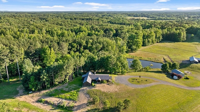 1667 S Old Federal Rd, Chatsworth, GA 30705 - aerial view of property and surrounding area with a heavily wooded area and a large body of water