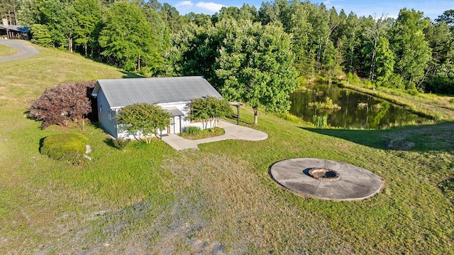1667 S Old Federal Rd, Chatsworth, GA 30705 - view from above of property with a large body of water and a forest