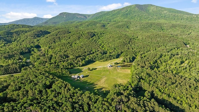 1667 S Old Federal Rd, Chatsworth, GA 30705 - aerial view of property's location featuring a heavily wooded area and mountains