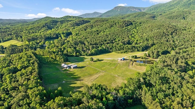 1667 S Old Federal Rd, Chatsworth, GA 30705 - aerial view of property's location featuring a heavily wooded area and mountains
