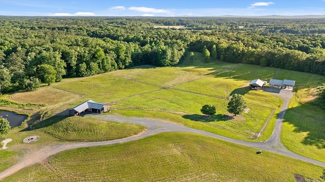1667 S Old Federal Rd, Chatsworth, GA 30705 - aerial overview of property's location featuring a heavily wooded area and rural landscape