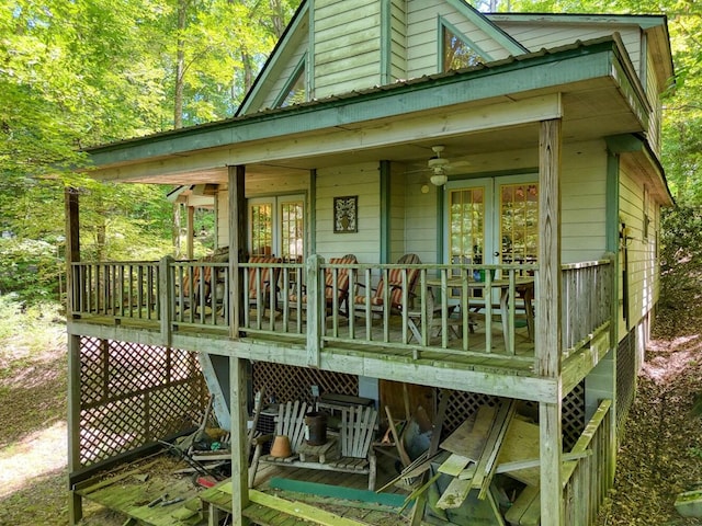 view of rear view of property