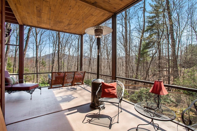 226 Shepherds Walk, Morganton, GA 30560 - sunroom with a wealth of natural light and a mountain view