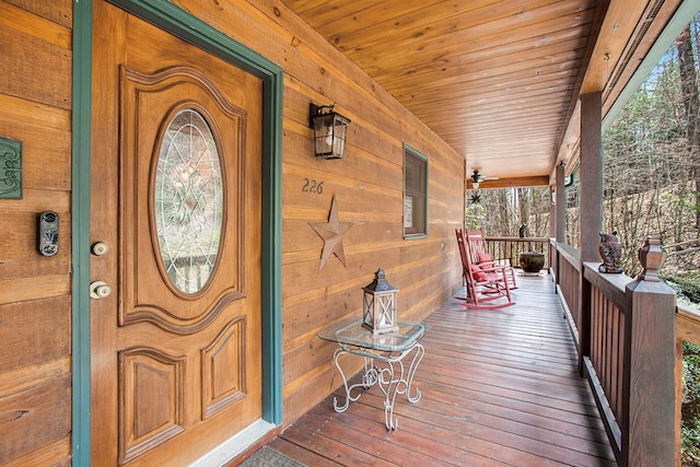226 Shepherds Walk, Morganton, GA 30560 - exterior space with a porch