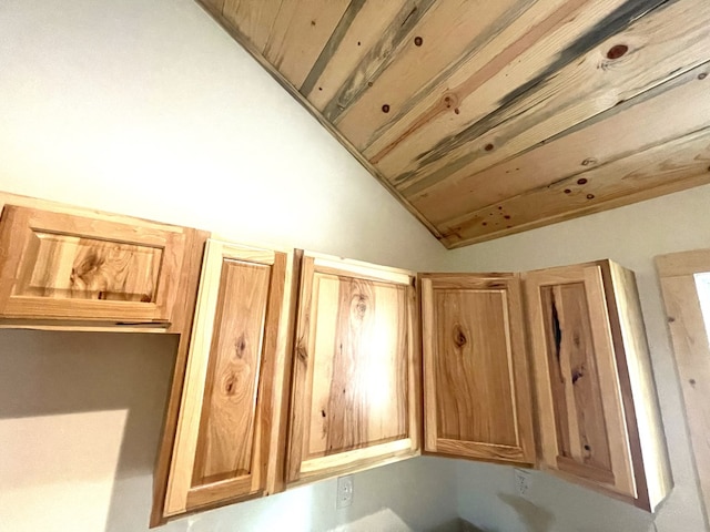 interior details featuring wooden ceiling