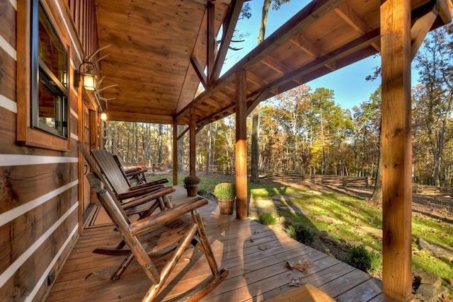 4011 Murphy Hwy, Mineral Bluff, GA 30559 - view of wooden deck