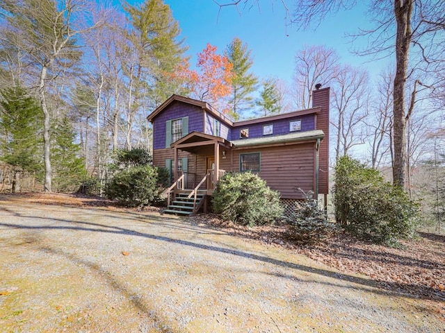 view of front of home