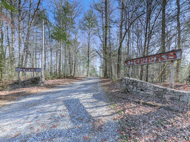 view of road