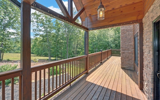 166 Dallas Ln, Blue Ridge, GA 30513 - view of wooden deck