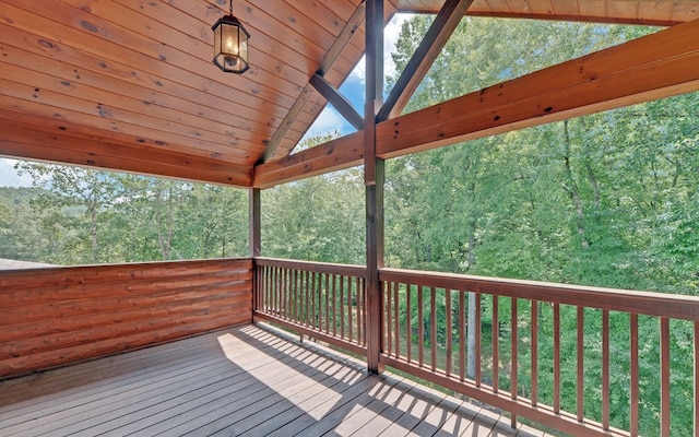 166 Dallas Ln, Blue Ridge, GA 30513 - view of wooden terrace