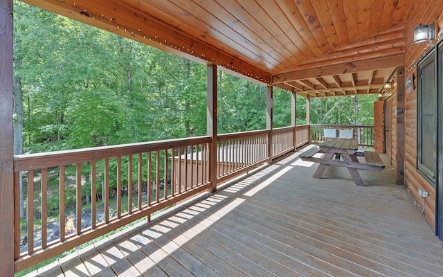 166 Dallas Ln, Blue Ridge, GA 30513 - view of deck