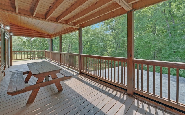 166 Dallas Ln, Blue Ridge, GA 30513 - deck with outdoor dining space