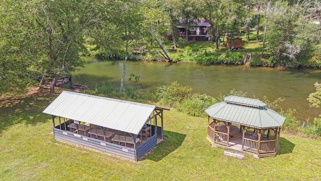 166 Dallas Ln, Blue Ridge, GA 30513 - birds eye view of property with a water view