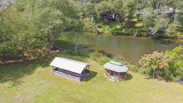 166 Dallas Ln, Blue Ridge, GA 30513 - aerial view featuring a water view
