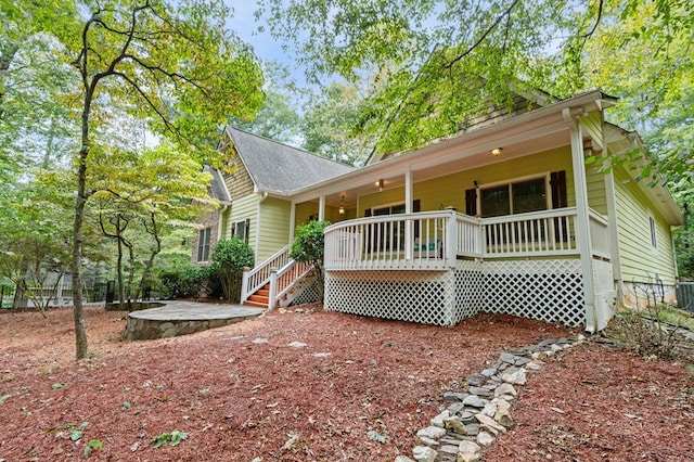 view of front of home with central AC unit