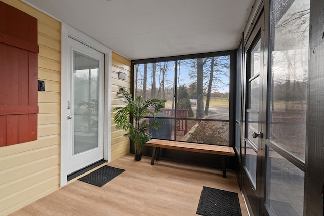 view of sunroom / solarium