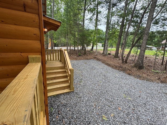 151 Martins Creek Ridge Rd, Murphy, NC 28906 - view of yard with stairs and view of scattered trees