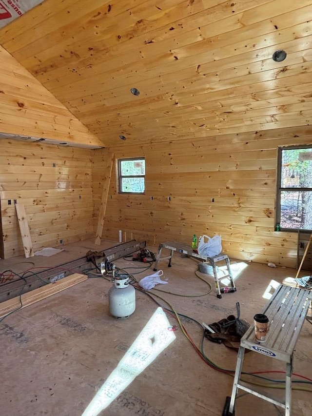 151 Martins Creek Ridge Rd, Murphy, NC 28906 - additional living space featuring vaulted ceiling