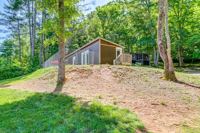 view of outbuilding