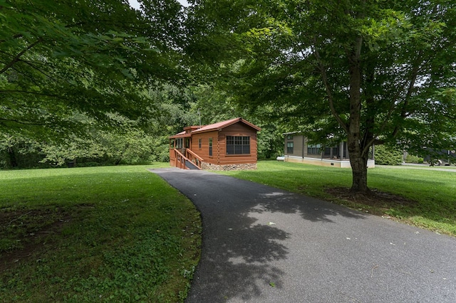 93 Lazy Bear Trl, Andrews, NC 28901 - view of front facade with a front lawn