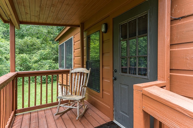 93 Lazy Bear Trl, Andrews, NC 28901 - view of wooden deck