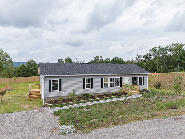 view of front of property