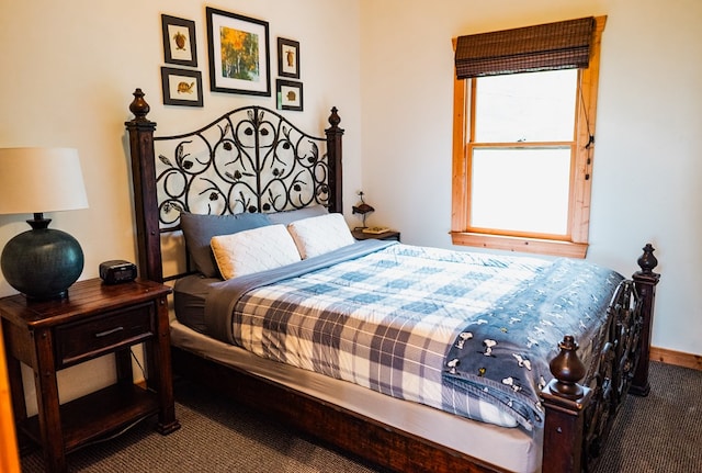 bedroom featuring carpet flooring