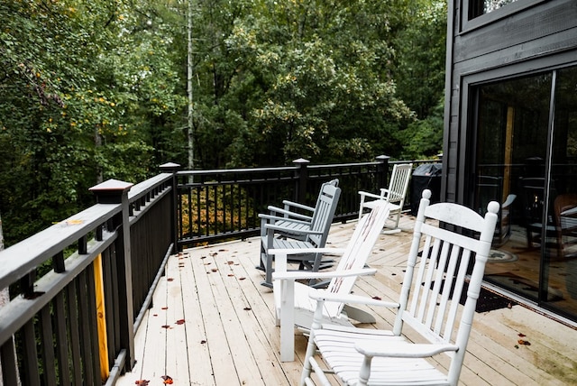 view of wooden terrace