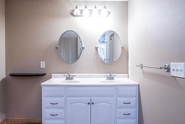 bathroom featuring vanity