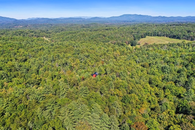 aerial view featuring a mountain view