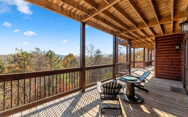 view of deck