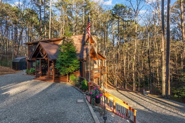 view of front of home