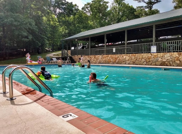 view of pool