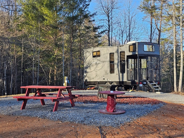 exterior space with a playground