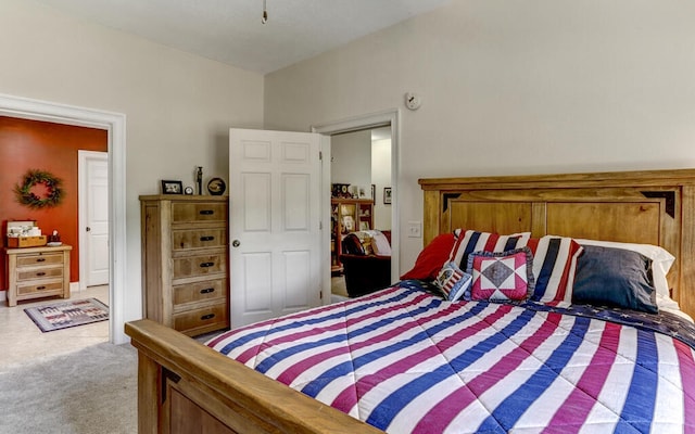 bedroom featuring carpet flooring