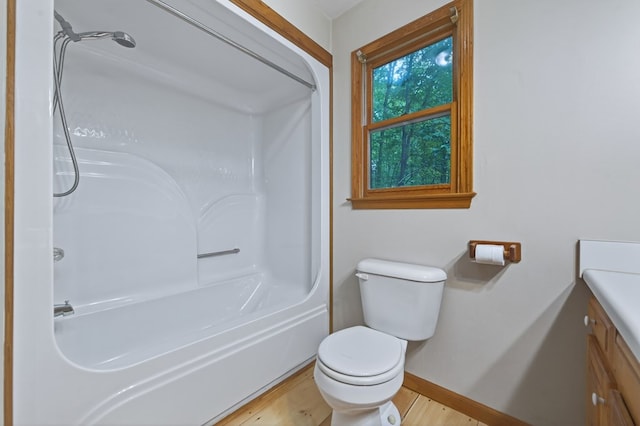 776 Mountain Oak Rd, Ellijay, GA 30536 - full bath featuring vanity, bathtub / shower combination, and wood finished floors