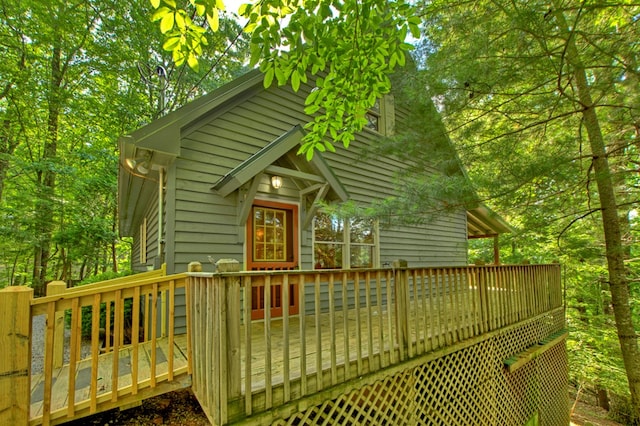 776 Mountain Oak Rd, Ellijay, GA 30536 - view of wooden deck