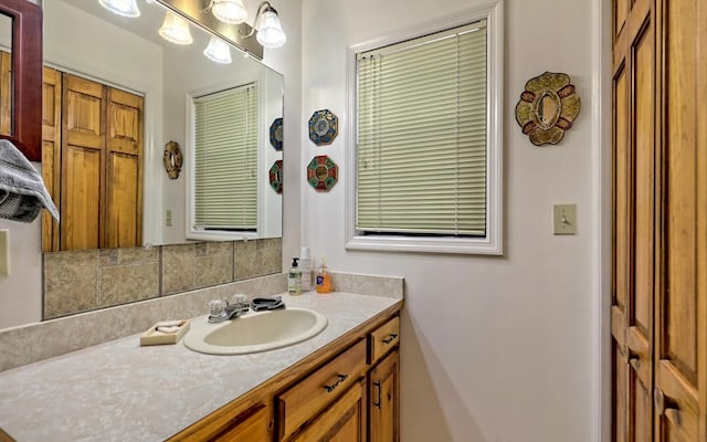 bathroom featuring vanity