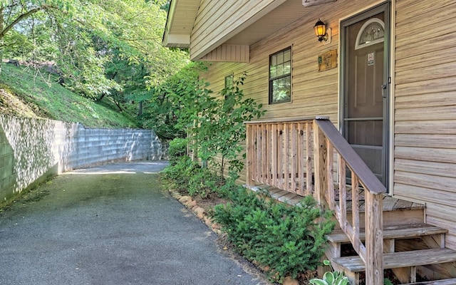 view of entrance to property