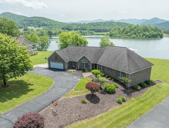 1537 Victoria Woods Dr, Hiawassee, GA 30546 - view of subject property featuring a water and mountain view and a heavily wooded area