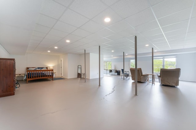 1537 Victoria Woods Dr, Hiawassee, GA 30546 - basement featuring a paneled ceiling